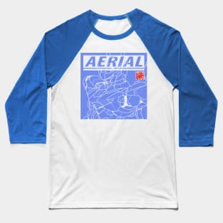 Aerial Blue Line Baseball T-Shirt